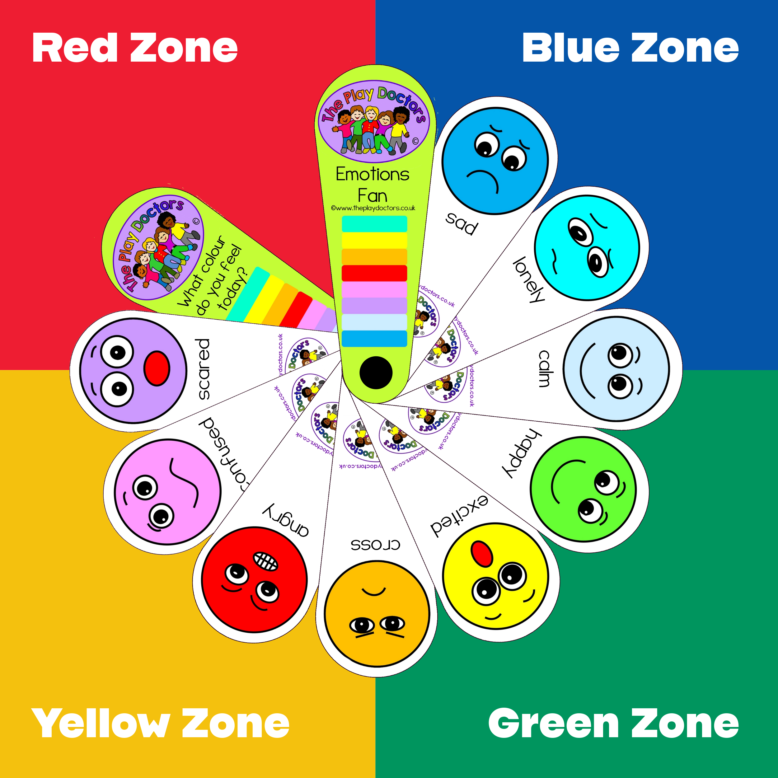 Emotions Face Fan - Image 2